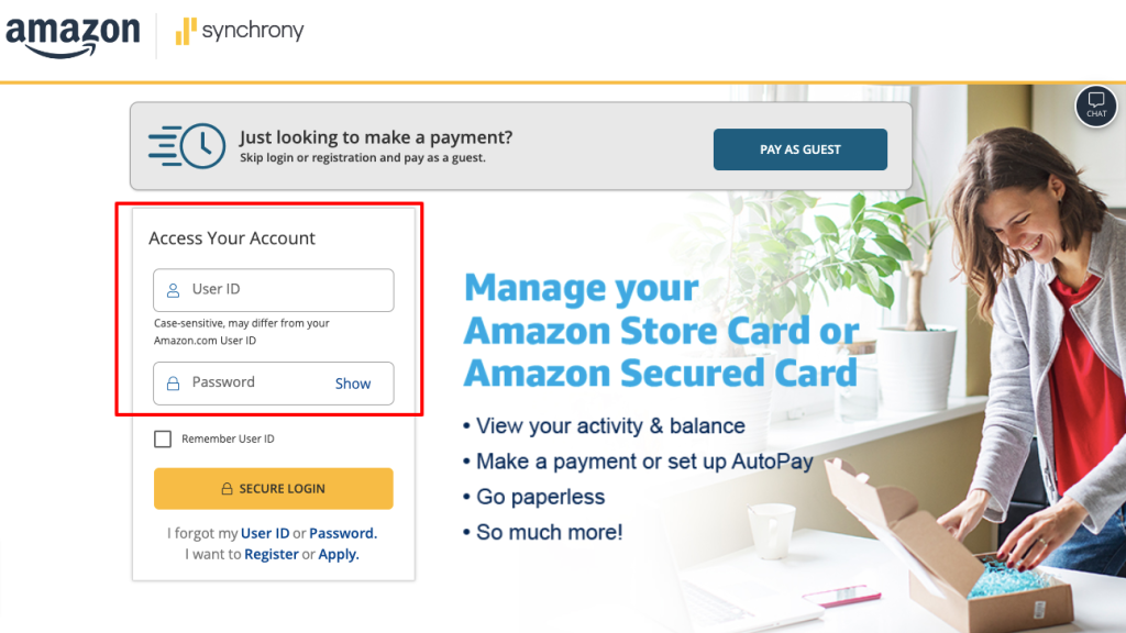 Amazon Credit Card Account Login